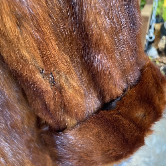 COPY - 35” Length Larg Collar, Cuffed Sleeve Mink Jacket - Picture 9 of 16